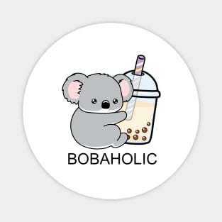 Little Bobaholic Koala Loves Boba! Magnet